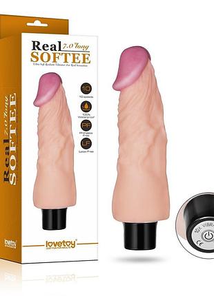 Фаллоимитатор с вибрацией real softee 7" long 5