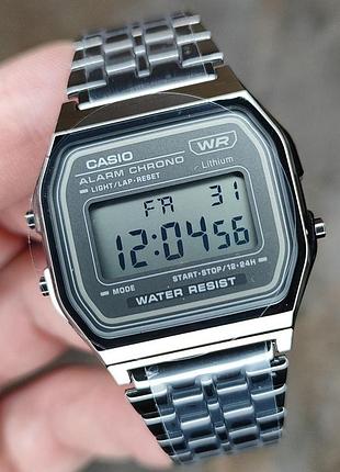 Мужские часы casio a158wetb-1a retro vintage оригинал гарантия 2 года в коробке