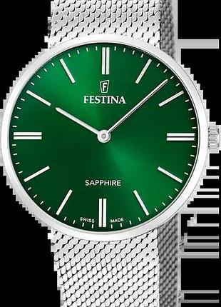 Часы мужские festina classics swiss made f20074/3 оригинал в коробке фестина