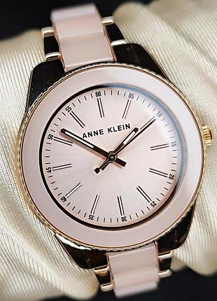 Годинник жіночий anne klein ak/3214lprg оригінал в коробці анна кляйн