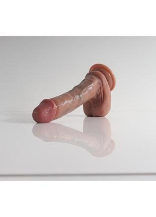 Фаллоимитатор на присоске alfa dick (liquid silicone) 9