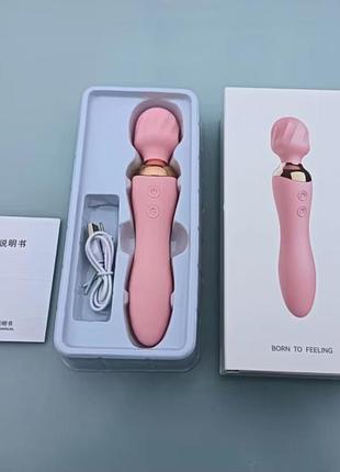Двосторонній вібратор double pulse 12 usb динамічний 18+ 8