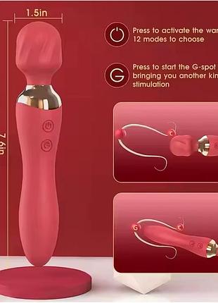 Двосторонній вібратор double pulse 12 usb динамічний 18+ 9