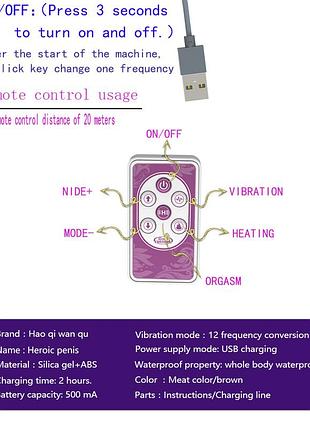 Фаллоимитатор bad boy usb 6