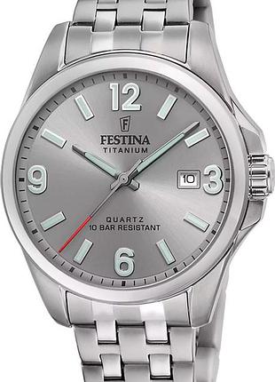 Годинник чоловічий festina f20696/2 titanium оригінал в коробці фестіна