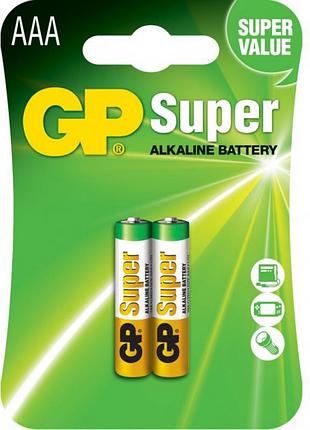 Батарейка лужна gp super alkaline lr03 aaa тривала