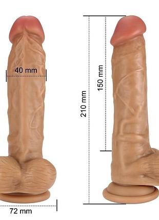 Фаллоимитатор mega realistic (l size) 9