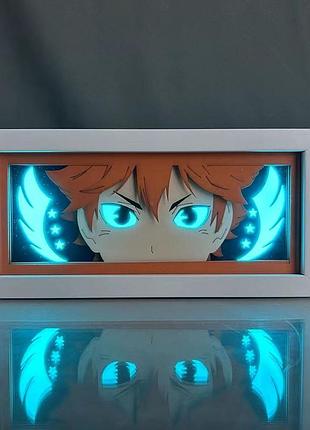 Многослойный 3d ночник лампа хината сёё аниме haikyuu светильник волейбол