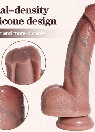 Фаллоимитатор на присоске alfa carlos (liquid silicone) 4