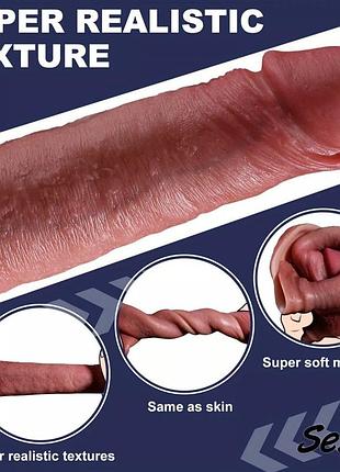Насадка удлинитель на пенис realistic extender s size 18+ 8