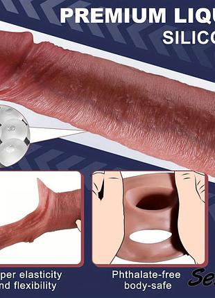 Насадка удлинитель на пенис realistic extender s size 18+ 9