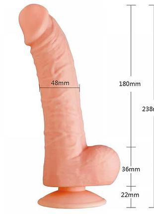 Фаллоимитатор с вибрацией usb seducer 7" 4