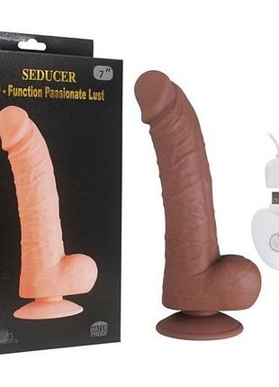 Фаллоимитатор с вибрацией usb seducer 7" 7