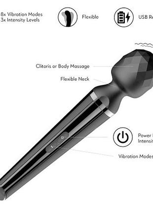 Вібромасажер mic-wand usb large – потужна стимуляція 18+ 7