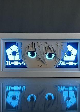 Многослойный ночник лампа аниме синяя тюрьма blue lock светильник seishiro nagi блю лок сэйсиро наги