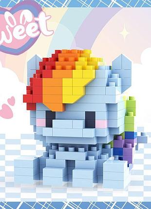 Конструктор блоковий дитячий my little pony май літл поні rainbow dash веселка деш