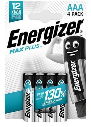 Батарейка lr03 energizer max plus (блістер по 4шт) aaa