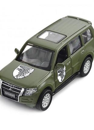 Автомодель серії шеврони героїв - mitsubishi pajero 4wd tubro - 93 омбр