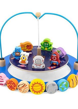 Дерев'яня гра-балансир viga toys космос (44580)