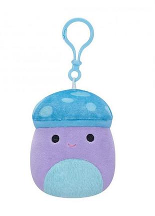 М'яка іграшка на кліпсі squishmallows – гриб пайл (9 cm)