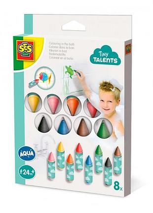 Набір воскових олівців для ванної, серії tiny talents - водні забави