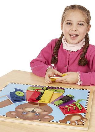 Melissa & doug: дерев’яна дошка з застібками 4