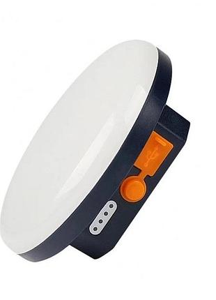 Led фонарь power bank кемпинговый moslighting mos-14 30w 9900mah, лампа для палатки с магнитом и крючком, холодный белый свет
