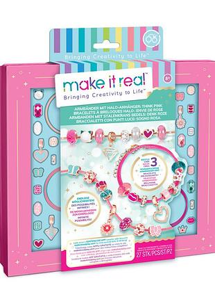 Make it real: набір для створення браслетів' рожеве сяйво'