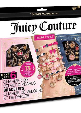 Juicy couture: набір для творчості «браслети прикрашені оксамитами та перлинами»