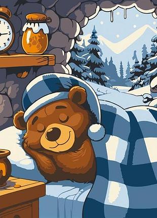 Картина за номерами artcraft ведмежий відпочинок 30х30 см (15126-ac)