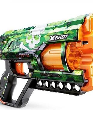Швидкострільний бластер x-shot skins griefer camo 12 патронів (36561h)
