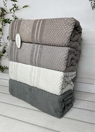 Полотенца махровые для бани velora home 70 на 140 см 4 штуки pure