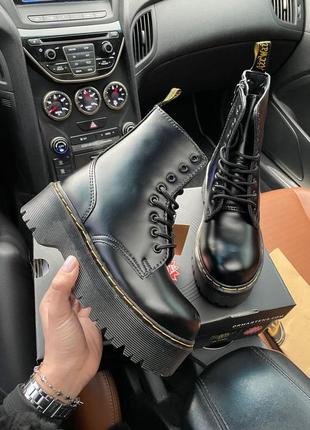 Dr. martens jadon black fur 🆕шикарные ботинки доктор мартинс🆕купить наложенный платёж1 фото