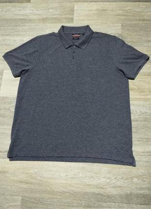Мужское серое поло pierre cardin , размер xl - xxl
