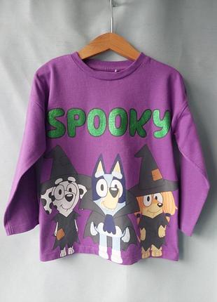 Лонгслів із принтом bluey spooky