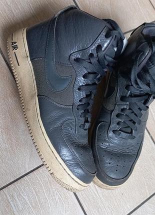 Высокие кроссовки nike 42,5 p. натуркожа