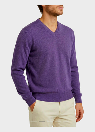 Фиолетовый джемпер calvin klein 100% шерсть мериноса