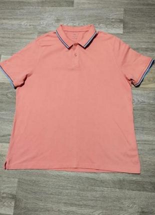 Мужское поло m&s regular fit размер по бирке - 3xl , но по факту - 2xl ; 100% хлопок