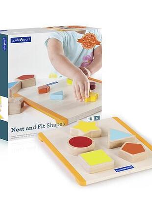 Рамка-вкладиш guidecraft manipulatives фігури (g6733)