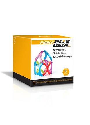 Магнітний конструктор guidecraft powerclix organics базовий набір, 6 деталей (g9482)