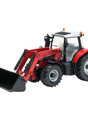 Модель britains трактор massey ferguson з фронатльним навантажувачем 1:32 (43082)