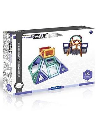 Магнітний конструктор guidecraft powerclix explorer series архітектура, 52 деталі (g9472) 7