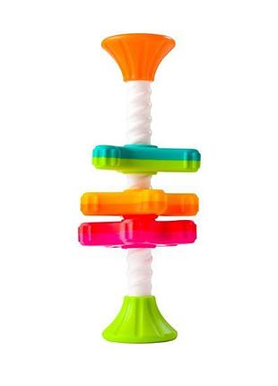 Пірамідка-спінер fat brain toys minispinny тактильна (fa134-1)
