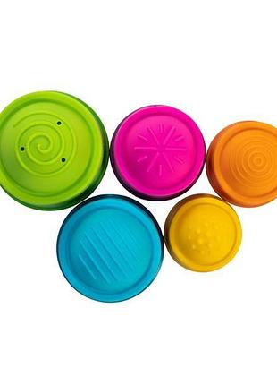 Пірамідка fat brain toys dimpl stack чашки (f293ml) 4
