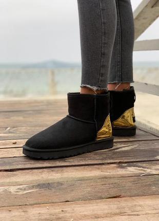 Женские угги люкс, ugg black gold2 фото