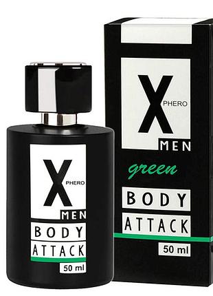 Духи с феромонами мужские - x-phero men green, 50 мл