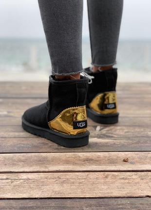 Женские угги люкс, ugg black gold5 фото