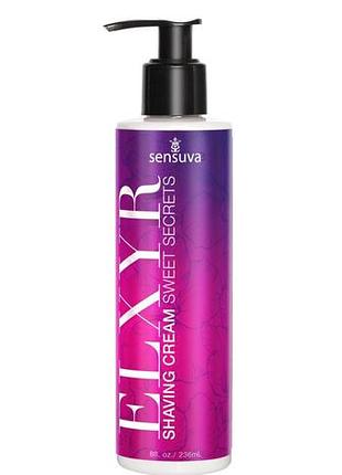Крем для бритья sensuva elxyr shaving cream - sweet secrets (236 мл)