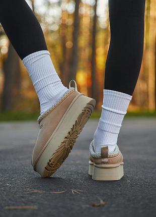 Ugg tasman platform beige blue 6