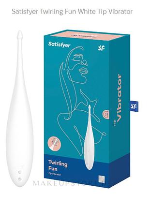 Вибратор для клитора satisfyer twirling fun белый 4